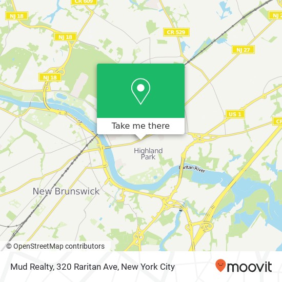 Mud Realty, 320 Raritan Ave map