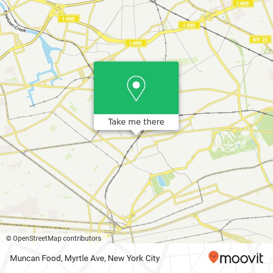 Mapa de Muncan Food, Myrtle Ave