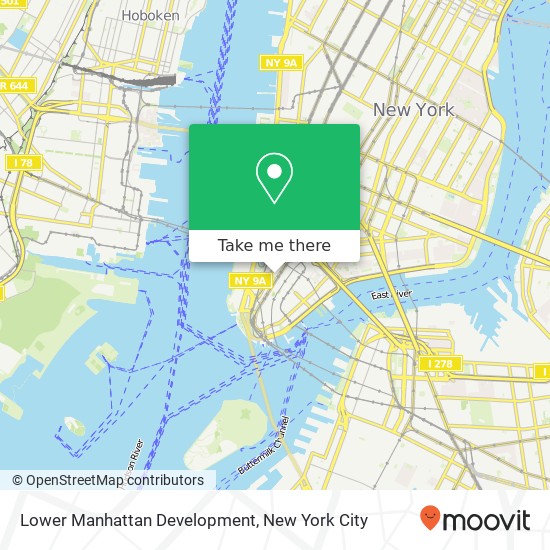 Lower Manhattan Development map