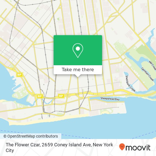 Mapa de The Flower Czar, 2659 Coney Island Ave