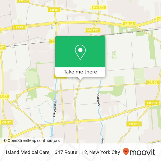 Mapa de Island Medical Care, 1647 Route 112