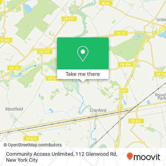 Mapa de Community Access Unlimited, 112 Glenwood Rd