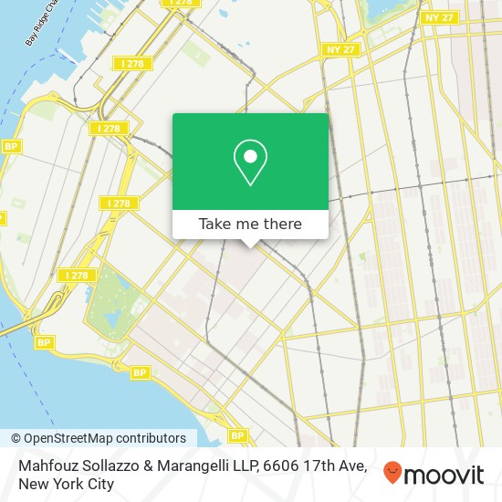 Mapa de Mahfouz Sollazzo & Marangelli LLP, 6606 17th Ave