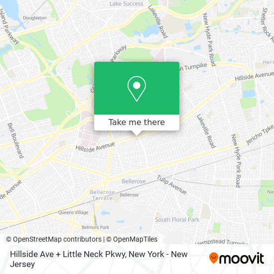 Hillside Ave + Little Neck Pkwy map