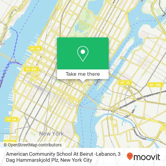 Mapa de American Community School At Beirut -Lebanon, 3 Dag Hammarskjold Plz