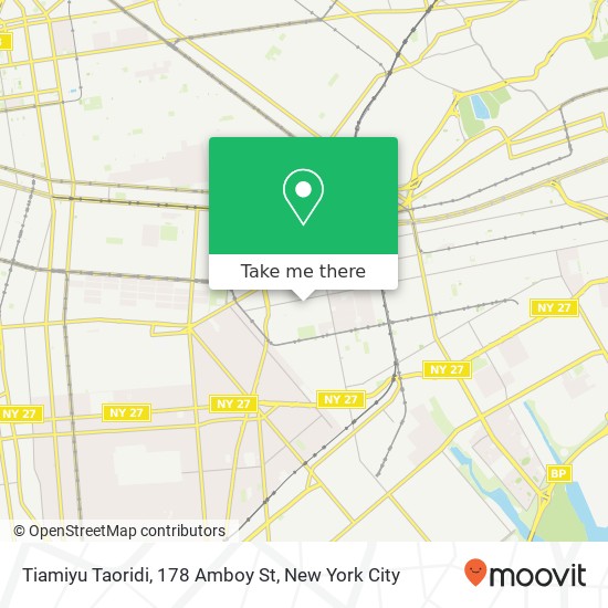 Tiamiyu Taoridi, 178 Amboy St map