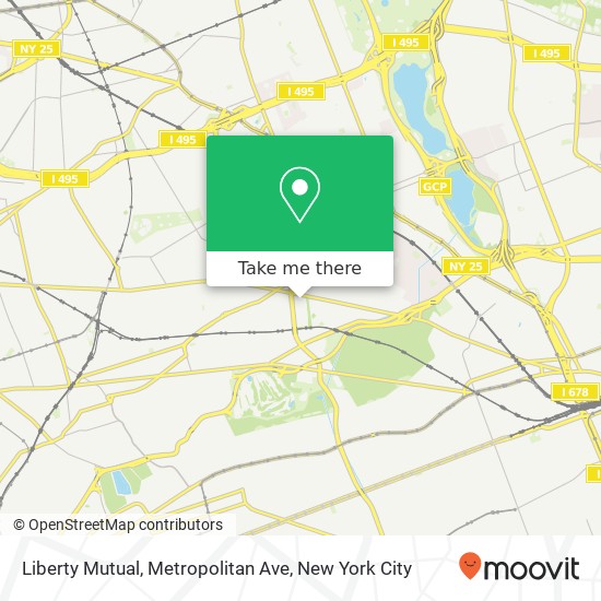 Mapa de Liberty Mutual, Metropolitan Ave