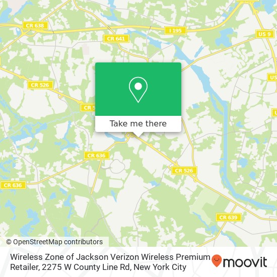Wireless Zone of Jackson Verizon Wireless Premium Retailer, 2275 W County Line Rd map