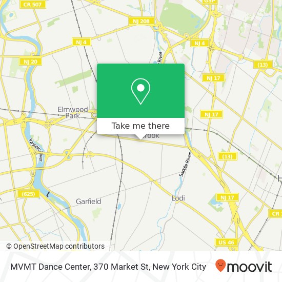 Mapa de MVMT Dance Center, 370 Market St