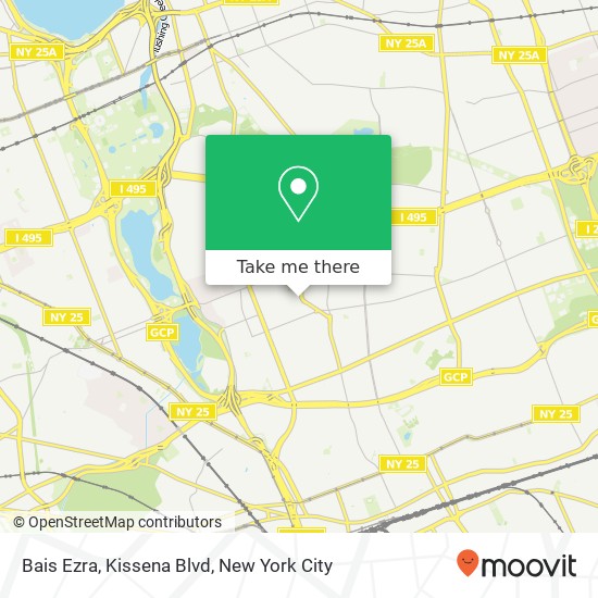 Mapa de Bais Ezra, Kissena Blvd