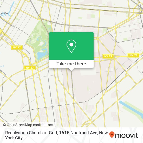 Resalvation Church of God, 1615 Nostrand Ave map