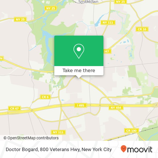 Doctor Bogard, 800 Veterans Hwy map