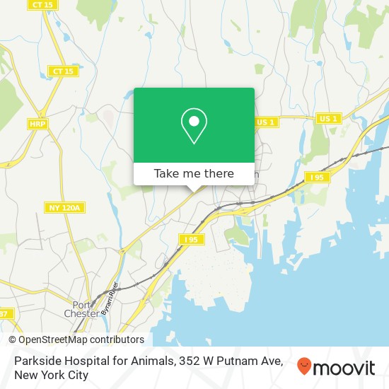 Parkside Hospital for Animals, 352 W Putnam Ave map