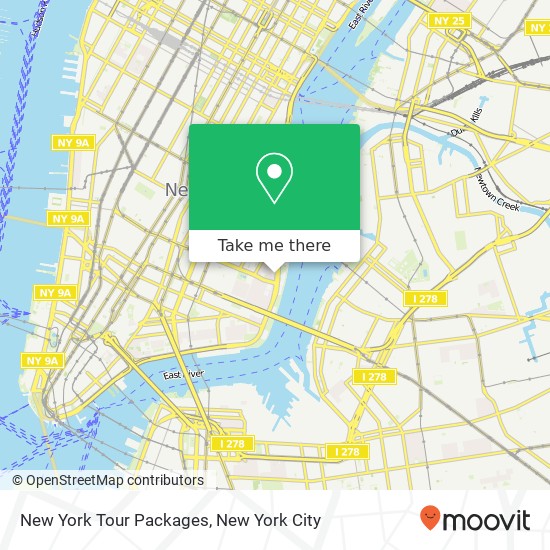 New York Tour Packages map