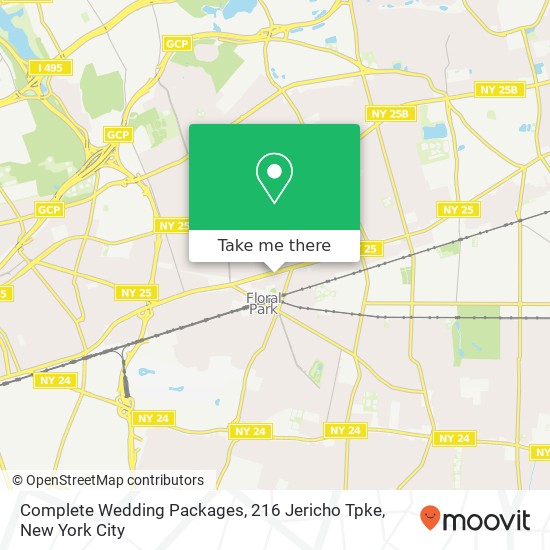 Mapa de Complete Wedding Packages, 216 Jericho Tpke