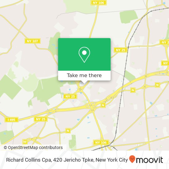 Mapa de Richard Collins Cpa, 420 Jericho Tpke