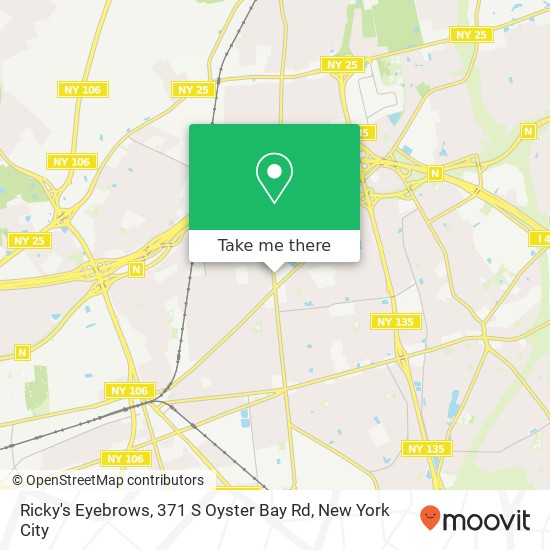 Mapa de Ricky's Eyebrows, 371 S Oyster Bay Rd