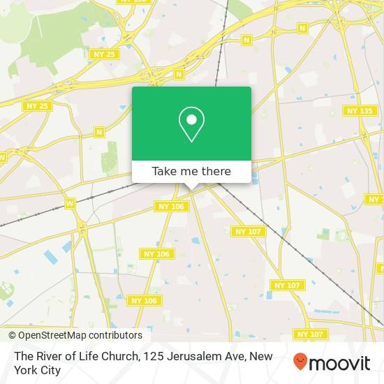 The River of Life Church, 125 Jerusalem Ave map