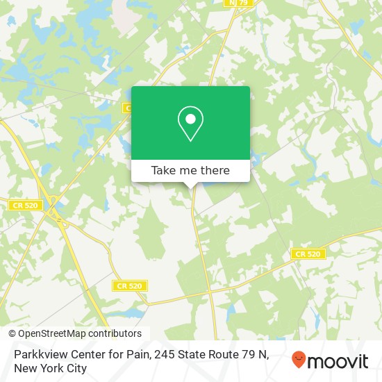 Parkkview Center for Pain, 245 State Route 79 N map