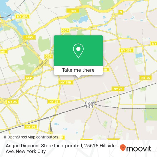 Mapa de Angad Discount Store Incorporated, 25615 Hillside Ave