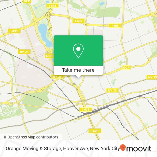 Orange Moving & Storage, Hoover Ave map