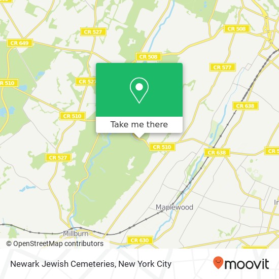 Newark Jewish Cemeteries map