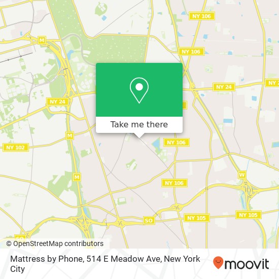 Mapa de Mattress by Phone, 514 E Meadow Ave