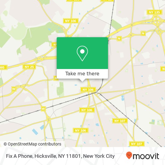 Mapa de Fix A Phone, Hicksville, NY 11801
