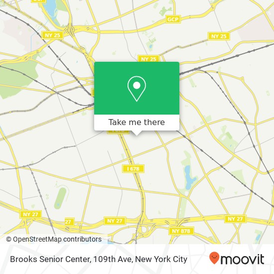 Brooks Senior Center, 109th Ave map