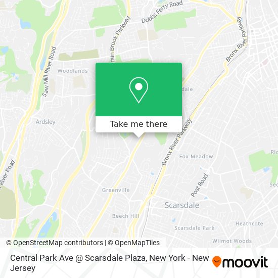 Mapa de Central Park Ave @ Scarsdale Plaza