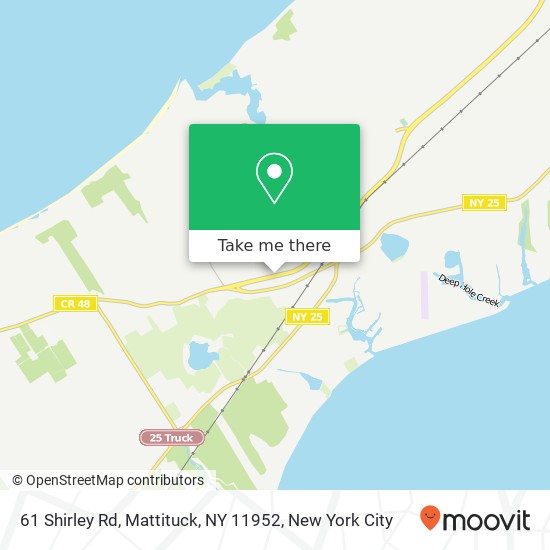 Mapa de 61 Shirley Rd, Mattituck, NY 11952