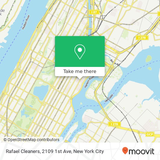Mapa de Rafael Cleaners, 2109 1st Ave