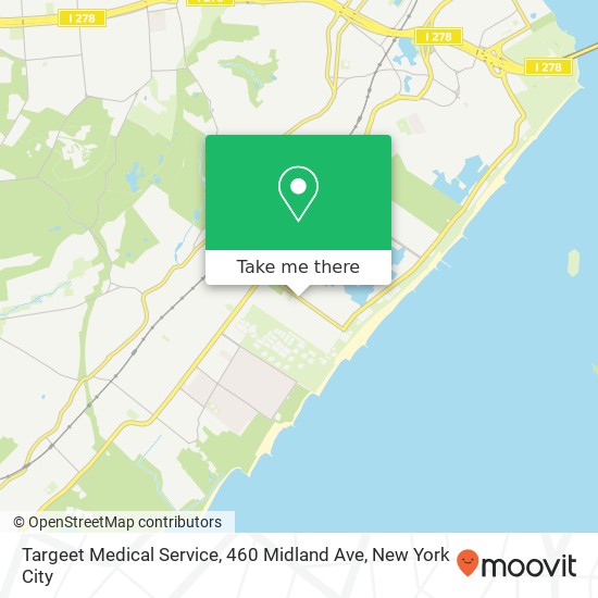 Mapa de Targeet Medical Service, 460 Midland Ave