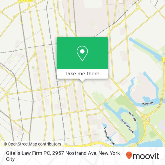 Mapa de Gitelis Law Firm PC, 2957 Nostrand Ave