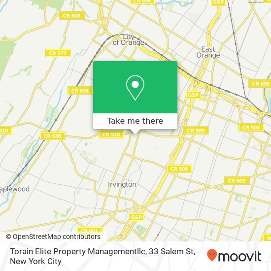 Mapa de Torain Elite Property Managementllc, 33 Salem St