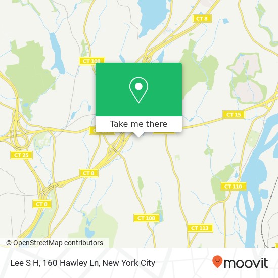 Mapa de Lee S H, 160 Hawley Ln