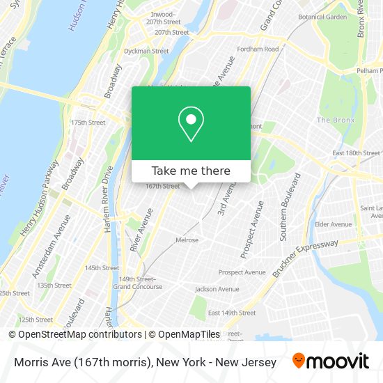 Morris Ave (167th morris) map
