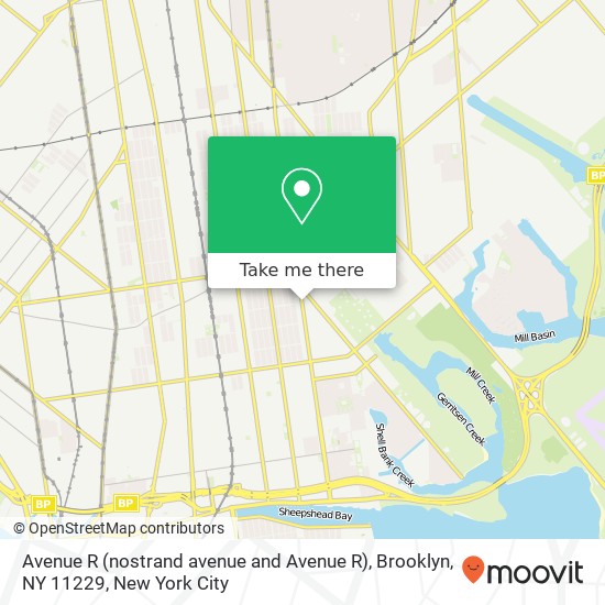 Avenue R (nostrand avenue and Avenue R), Brooklyn, NY 11229 map