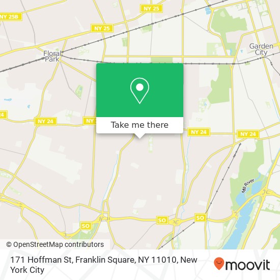 Mapa de 171 Hoffman St, Franklin Square, NY 11010