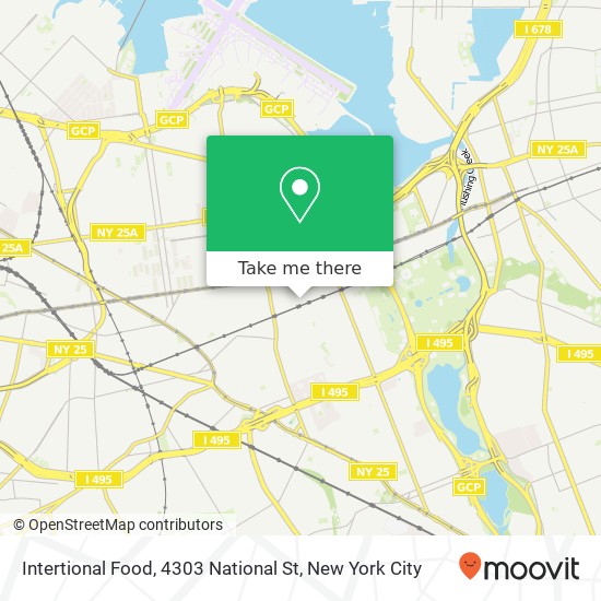 Mapa de Intertional Food, 4303 National St
