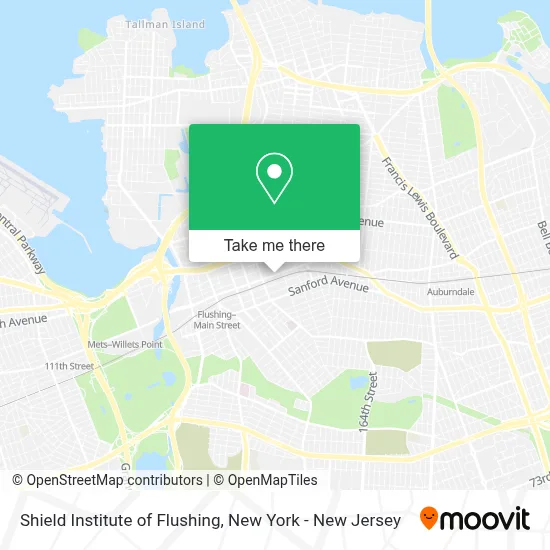Shield Institute of Flushing map