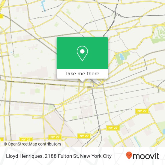 Mapa de Lloyd Henriques, 2188 Fulton St