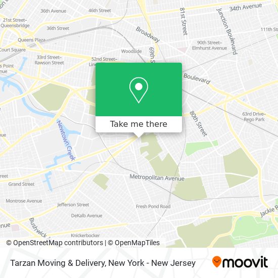 Tarzan Moving & Delivery map
