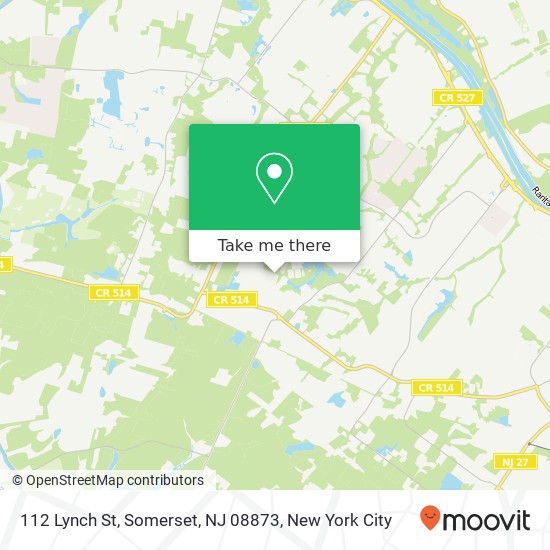 Mapa de 112 Lynch St, Somerset, NJ 08873