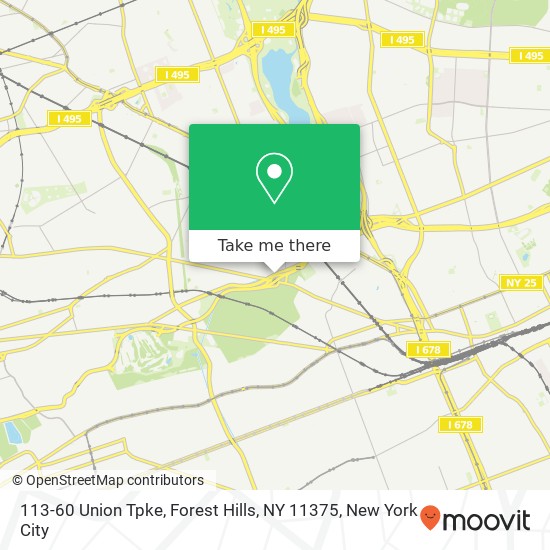 Mapa de 113-60 Union Tpke, Forest Hills, NY 11375