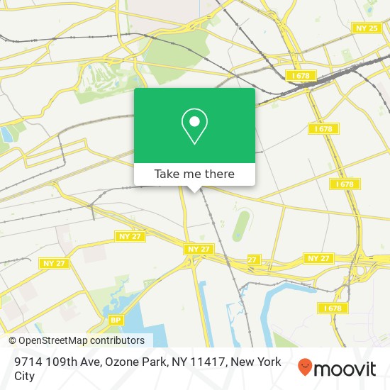 9714 109th Ave, Ozone Park, NY 11417 map