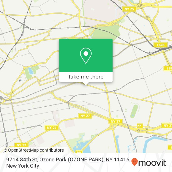 9714 84th St, Ozone Park (OZONE PARK), NY 11416 map