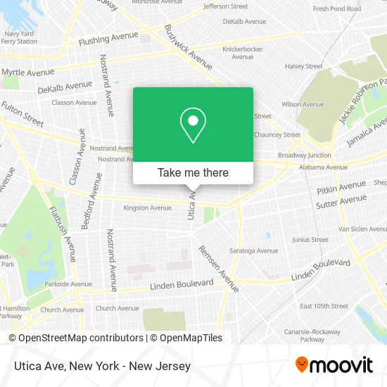 Utica Ave map