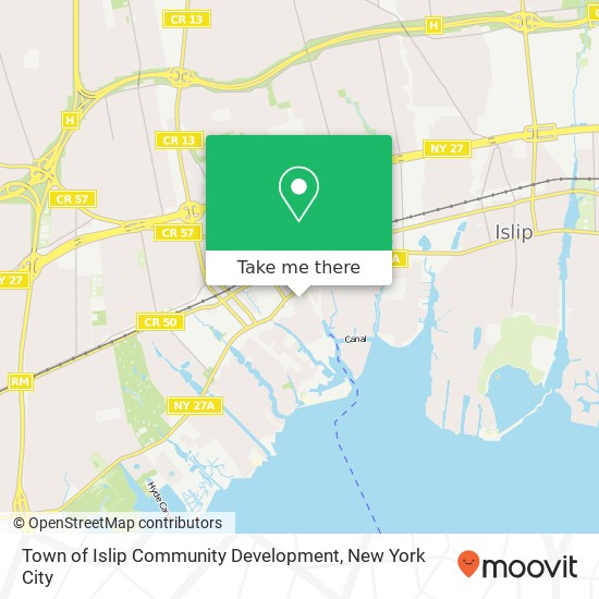 Town of Islip Community Development map