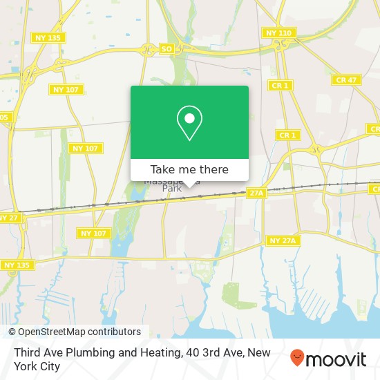 Third Ave Plumbing and Heating, 40 3rd Ave map